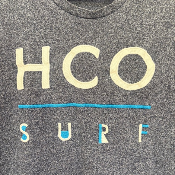 Hollister Vintage Men's Shirt HCO Surf Embroidered Cool Blue Y2K | Small - Picture 2 of 6